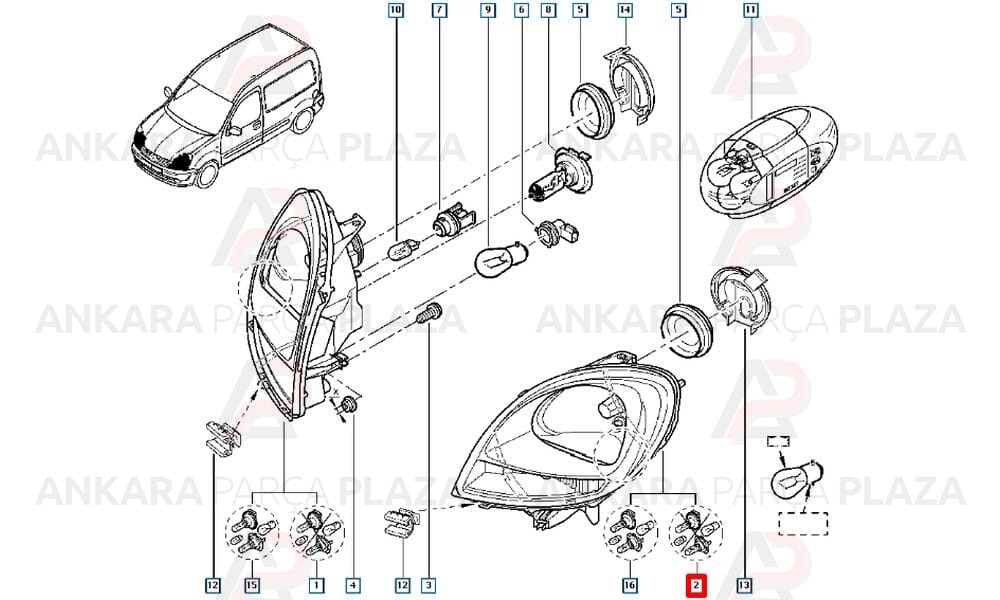 En İyi Fiyatlarla Ön Far Elektrikli Siyah Beyaz Sin Sol Renault