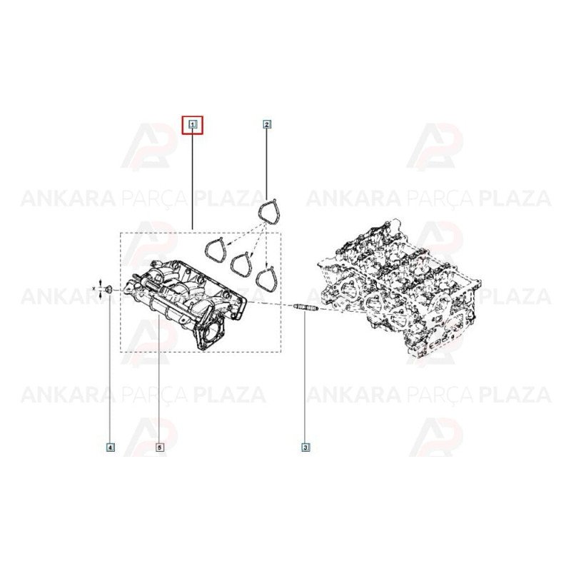 Clio 4 Captur Emme Manifoldu 0.9 Tce 140039944R Clio 4 Captur Emme Manifoldu 0.9 Tce 140039944R
