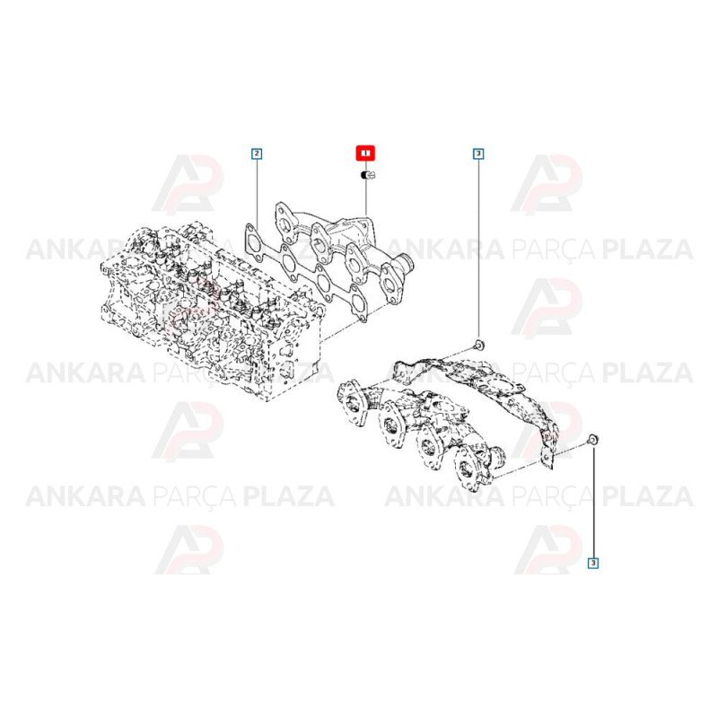 Egzoz Manifoldu Yeni Sandero Clio 4 140044068R Egzoz Manifoldu Yeni Sandero Clio 4 140044068R