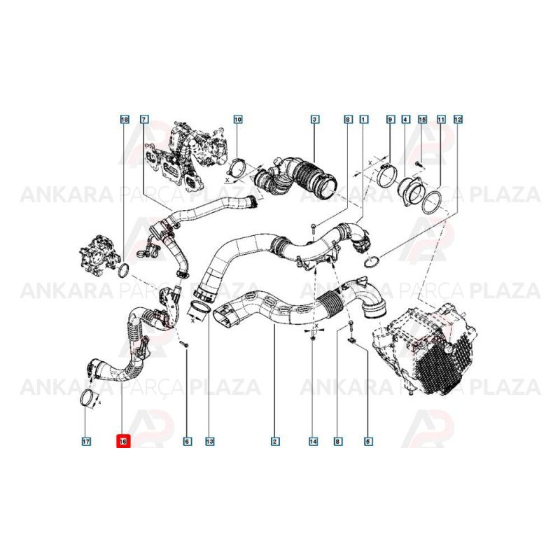 Dokker, Captur, Clio 4 0,9 Tce Turbo Borusu Orijinal 144605243R Dokker, Captur, Clio 4 0,9 Tce Turbo Borusu Orijinal 144605243R