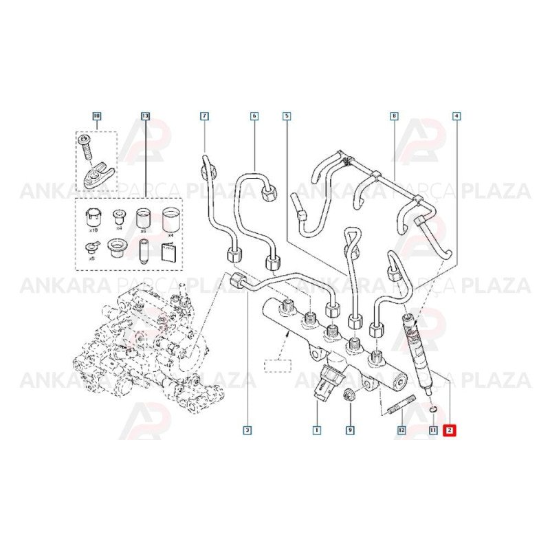 Enjektör Duster 4X2 Logan 166000897R Enjektör Duster 4X2 Logan 166000897R