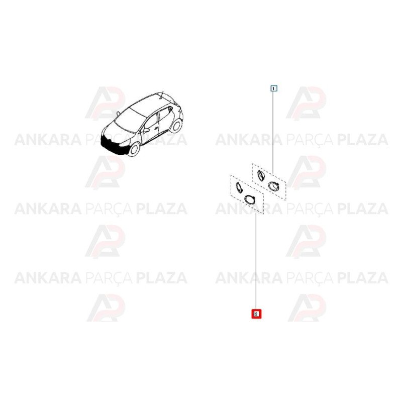 Sis Far Çerçeve Nikelajı Takım Clio 4 2013 > Sis Far Çerçeve Nikelajı Takım Clio 4 2013 >