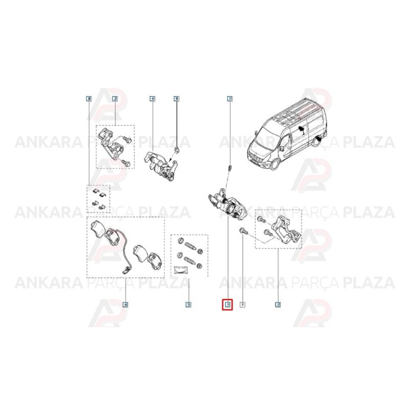 Master 3 Arka Fren Kaliperi Sol Çift Teker Motortec Master 3 Arka Fren Kaliperi Sol Çift Teker Motortec