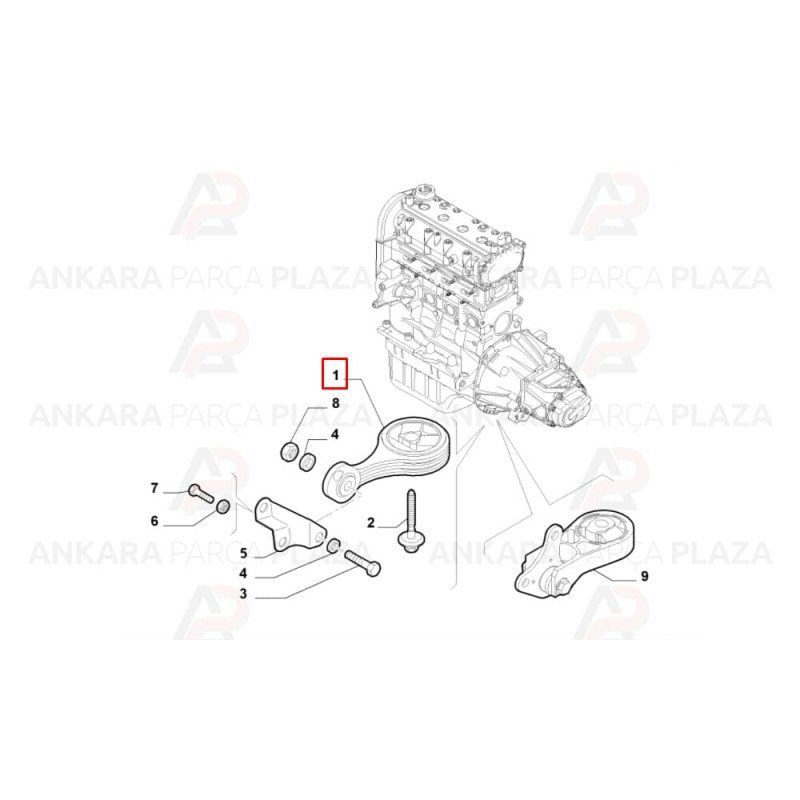 Şanzıman Takozu Fiat Punto İdea 1,2 1,4 Şanzıman Takozu Fiat Punto İdea 1,2 1,4