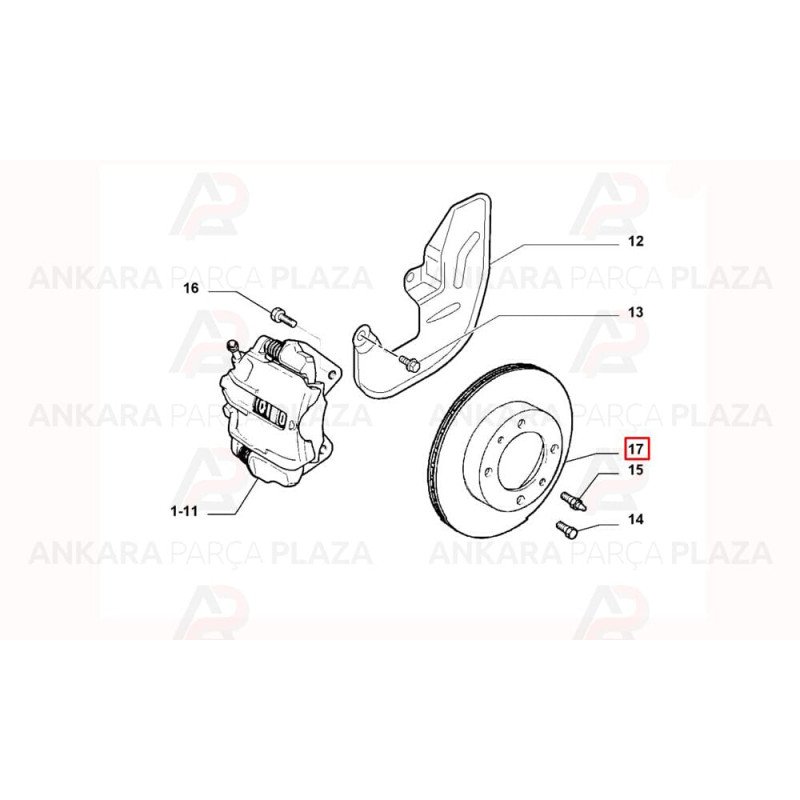 Palio Albea Doblo Fiorino Linea Marea Fren Diski 1 Adeti 51749124 Palio Albea Doblo Fiorino Linea Marea Fren Diski 1 Adeti 51749124