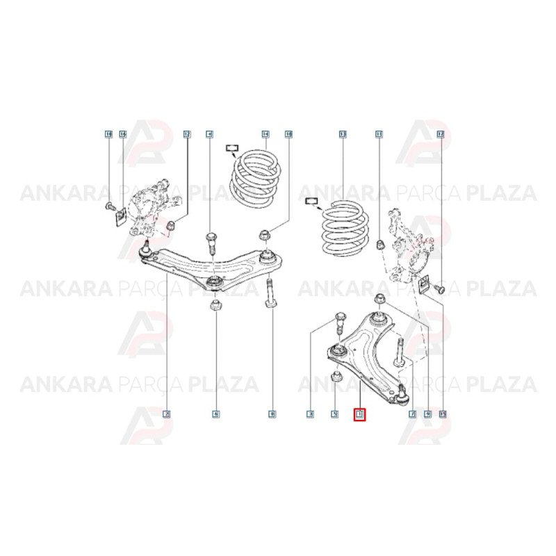 Megane 3 - Scenıc 3 Fluence Salıncak Sol 545016101R Megane 3 - Scenıc 3 Fluence Salıncak Sol 545016101R