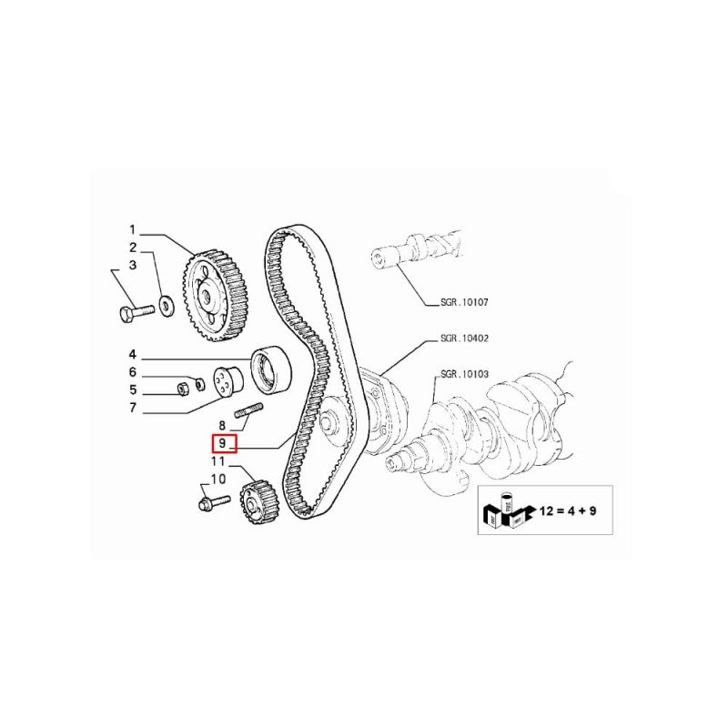 Triger Kayışı Palio 1.2 108Lh150 Triger Kayışı Palio 1.2 108Lh150