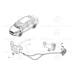 Punto Fiorino Linea Doblo 3 Motor Kaputu Açma Kolu 735516979