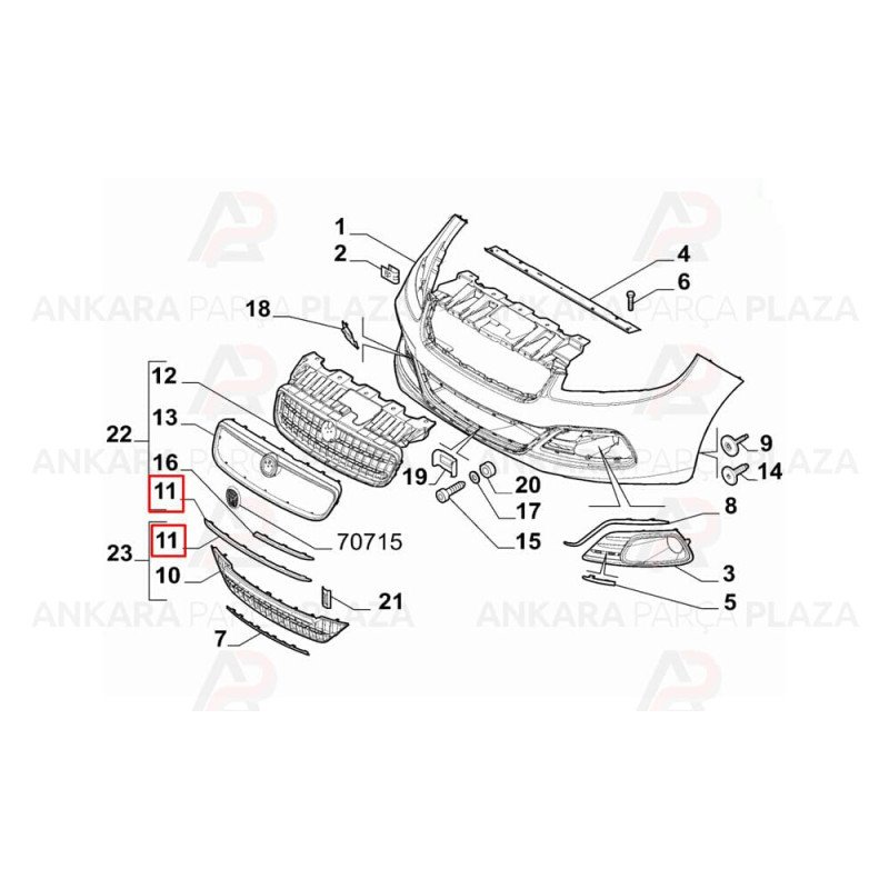 Linea 12 - 17 Ön Panjur Orta Alt Çıtası Uzun Nikelajlı 735548052 Linea 12 - 17 Ön Panjur Orta Alt Çıtası Uzun Nikelajlı 735548052