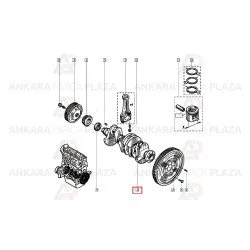 Krank Mili Renault 11 / 21 > 1700 Motor Karbüratörlü F8M / F2N