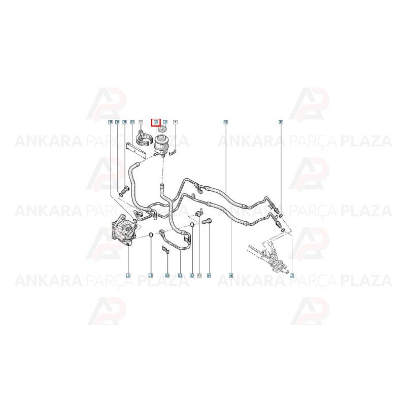 Renault 19 21 Hidrolik Direksiyon Yağ Deposu 7700782884 Renault 19 21 Hidrolik Direksiyon Yağ Deposu 7700782884