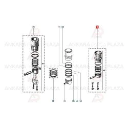 Piston + Segman Std 88.00Mm Renault 21 Concorde 2000Cc