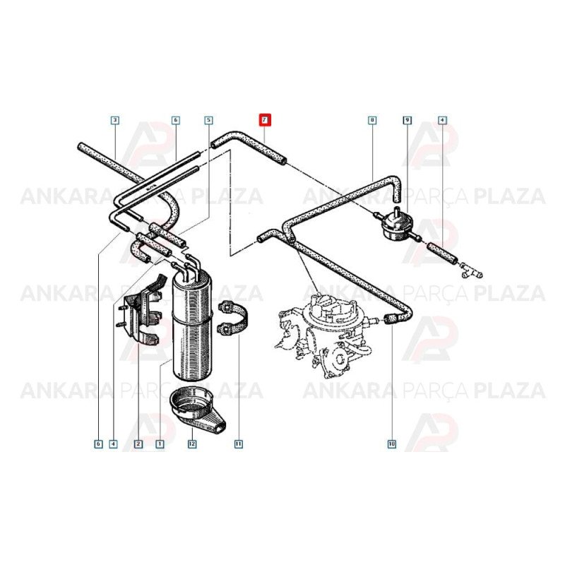 Degazor Hortumu Renault 11 Flash Degazor Hortumu Renault 11 Flash