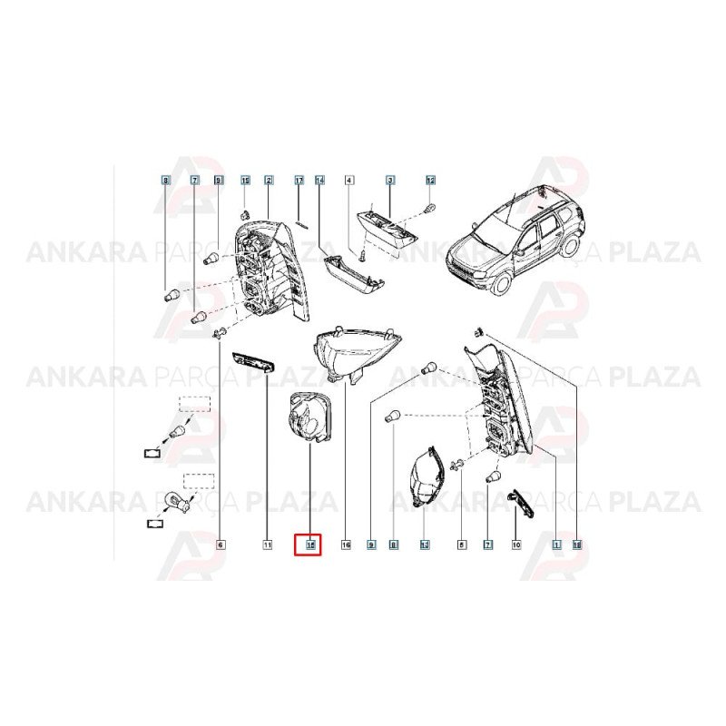 Kangoo 3 Arka Tampon Reflektörü Komple Sağ Arka Sis Farı 8200419908 Kangoo 3 Arka Tampon Reflektörü Komple Sağ Arka Sis Farı 8200419908