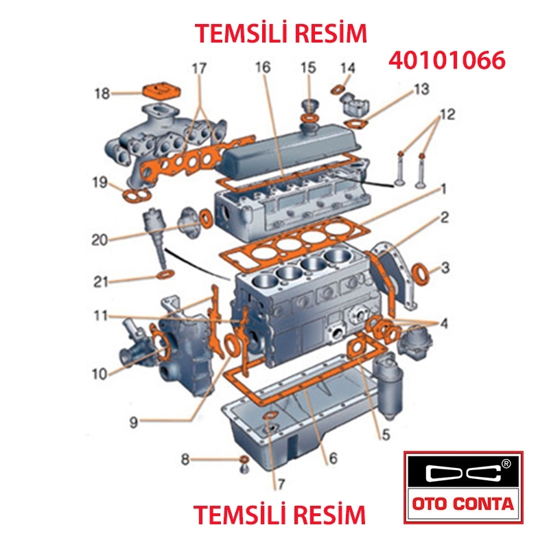 Benzin Otomatiği Contası Renault 12 Toros Renault 9 1300 - 1400